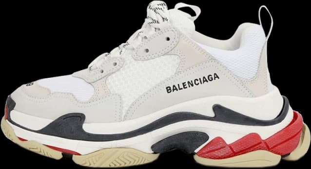 Balenciaga Triple S White Black Red — 39 EU